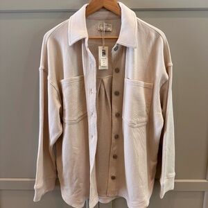 Z Supply All Day Knit Jacket Crystal Medium